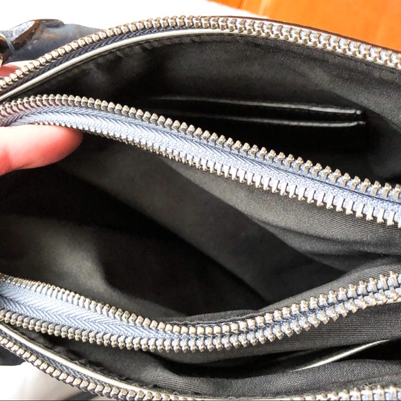 ❌SOLD❌Coach Washed Chambray Mini Pebbled Borough - Picture 3 of 8